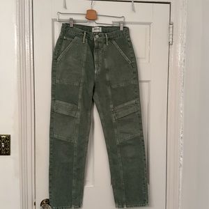 Agolde Cooper Cargo Pants. Light army green, Sz 27. Worn once.